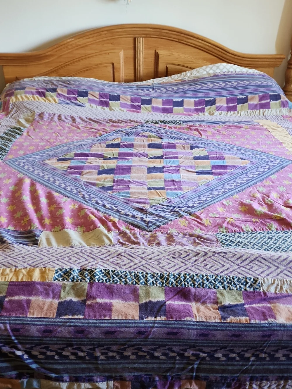 Urban Outfitters Free People Queen Duvet w/4 Shams Indian Cotton Boho Ikat Batik